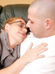 Naughty housewife getting down and dirty with her lover