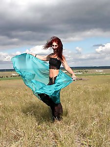 Turquoise Shavl for windly weather