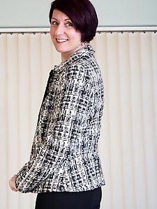 Naughty housewife stripping and teasing