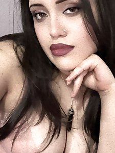 Sexiest chick is spreading pussy lips