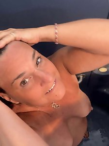 Lewd granny is teasing her boyfriend