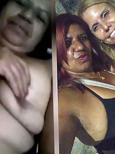 Lewd aged mistresses are playing alone