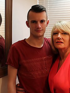 Naughty British housewife doing her toy boy