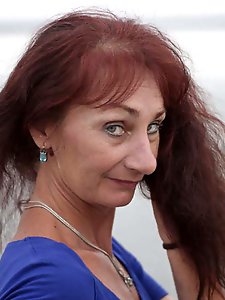 Evening potrait against the background of the river