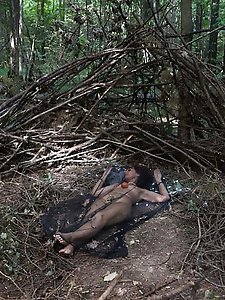 In Forest Cradle with Apple