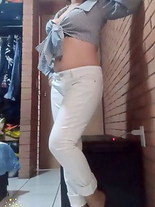 Neckline and unexpected revelation