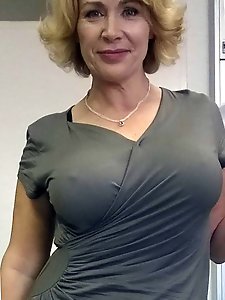 Inviting mature milfs are posing undressed indoor